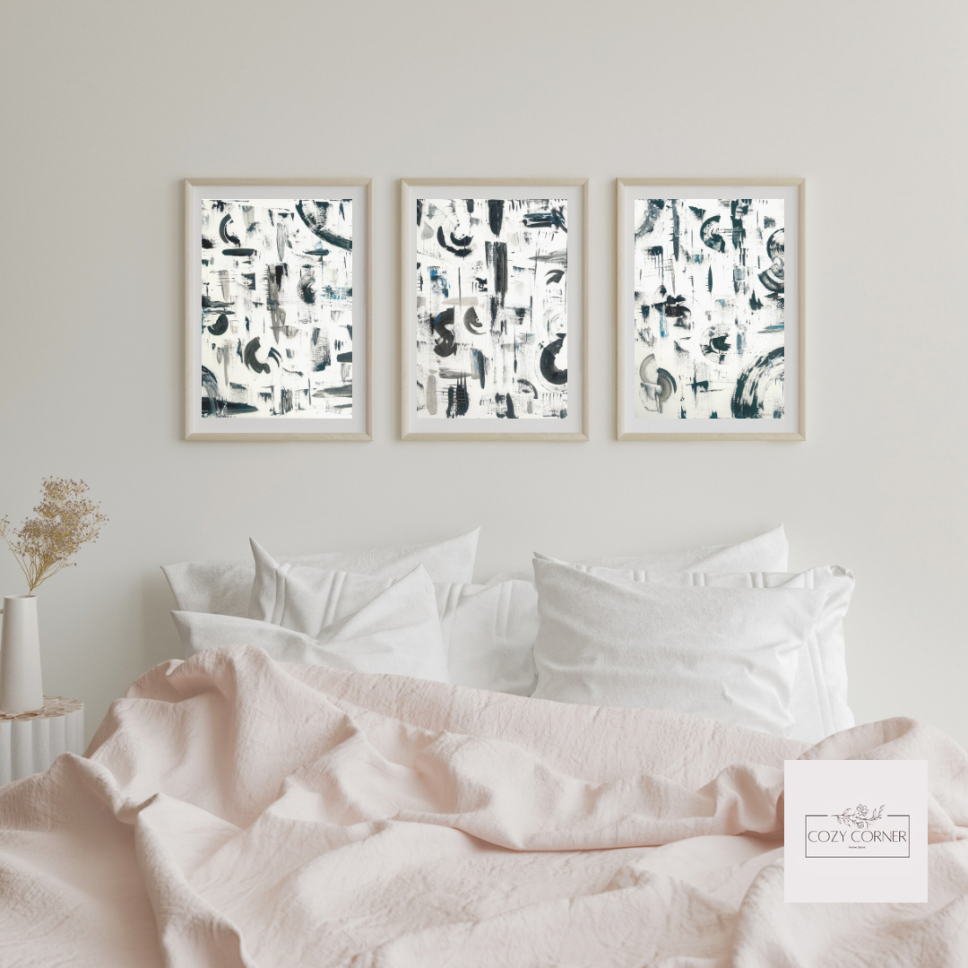 Set of 3 abstract prints