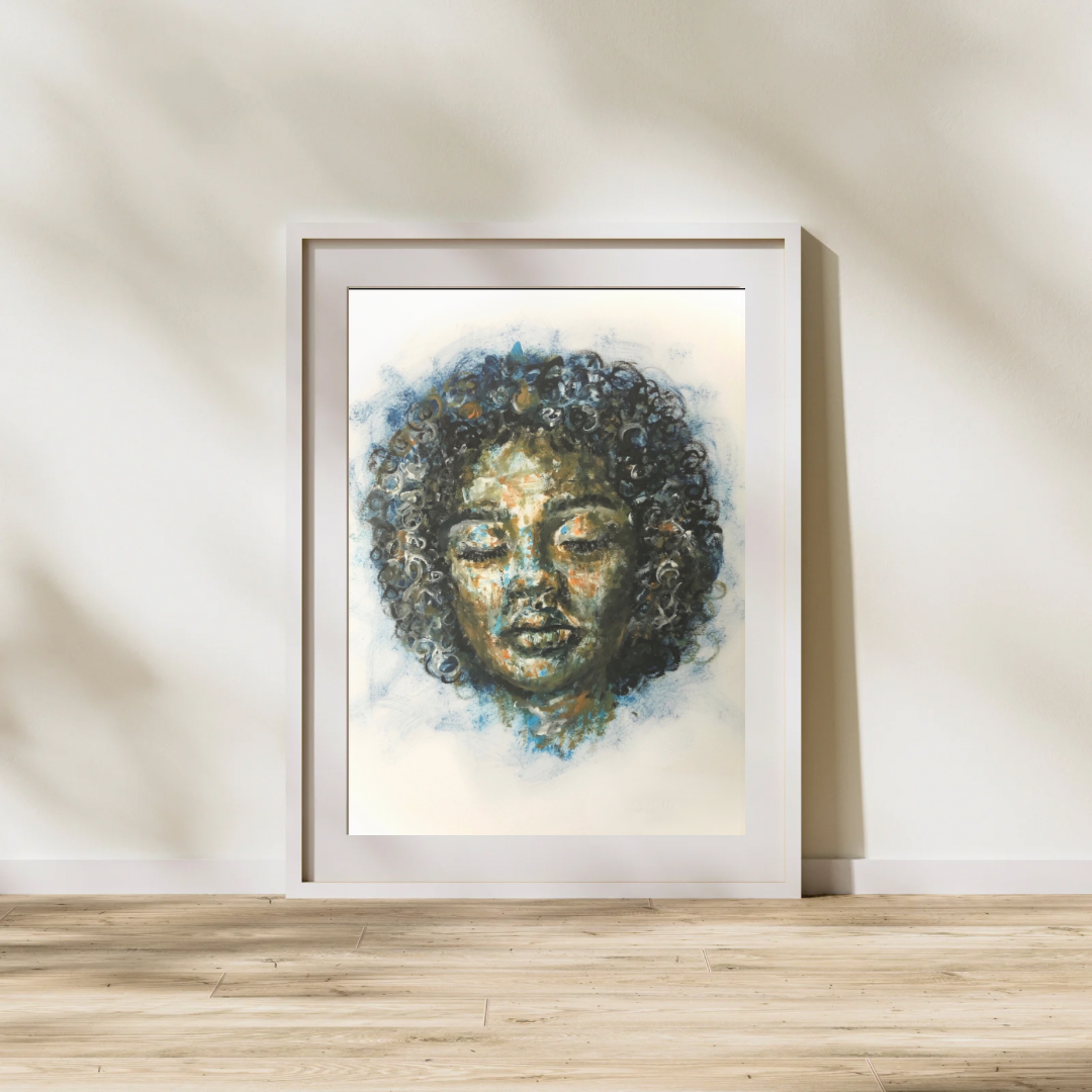 Abstract portrait fine art print